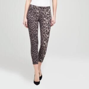 L' AGENCE Margot Skinny High Rise Dark Olive Multi in Size 25